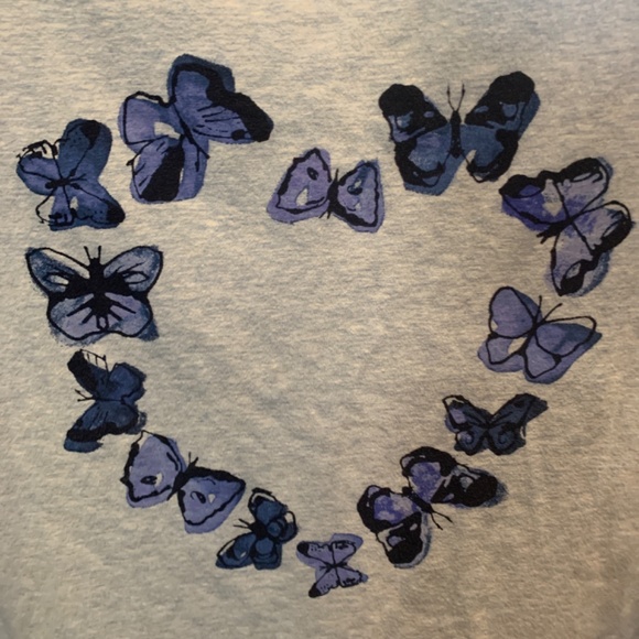 Talbots cotton‎ Bateau neck tee- fluttering heart  tee. Worn a few times - Picture 5 of 5